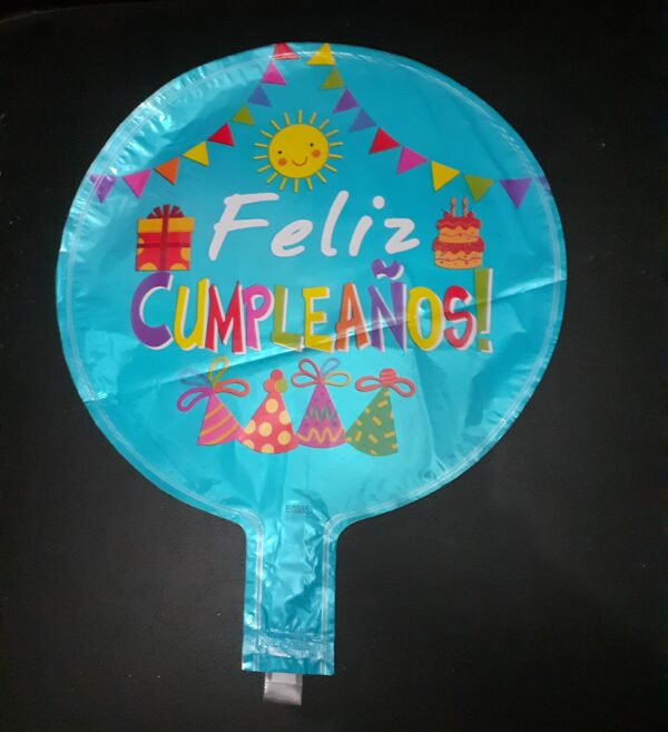 Globos feliz cumple felicidades 23cm - Image 3