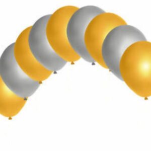 Globos PERLADOS látex  dorado, plateado ( x unidad)