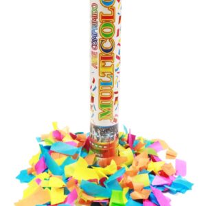 Bomba cañon  lanza estalla papelitos multicolor