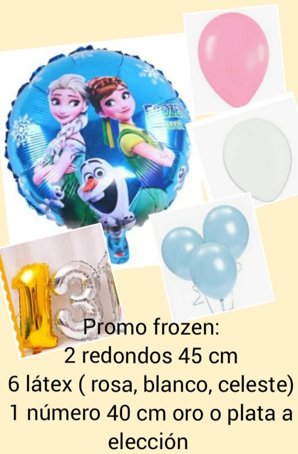 Promo combo globos frozen