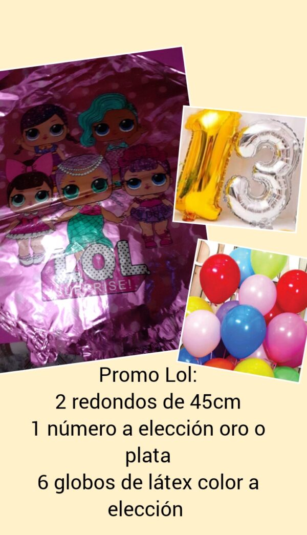 Promo combo globos  Lol