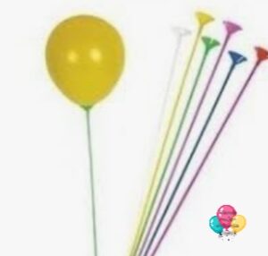 Palito porta globo color blanco por unidad