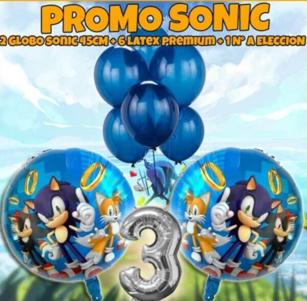 Promo combo globos sonic