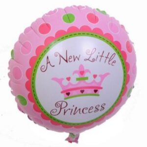 Globo 45 cm rosa redondo corona