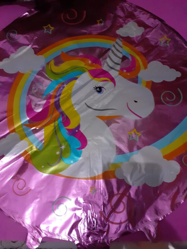 Globo redondo unicornio 45 cm