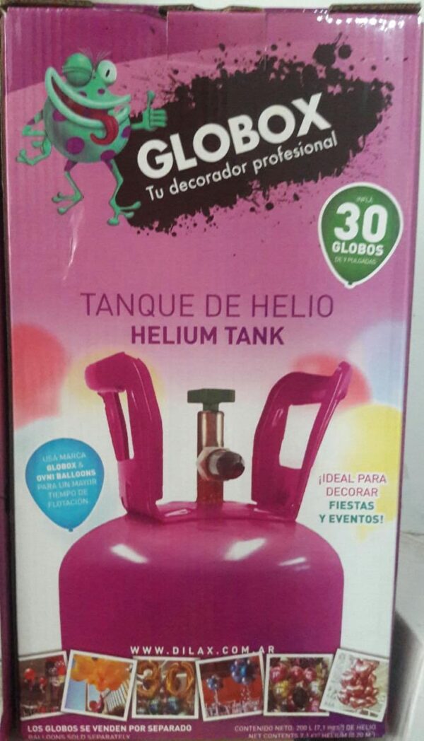 Garrafa de helio descartable de 30 globos de 9 pulgadas