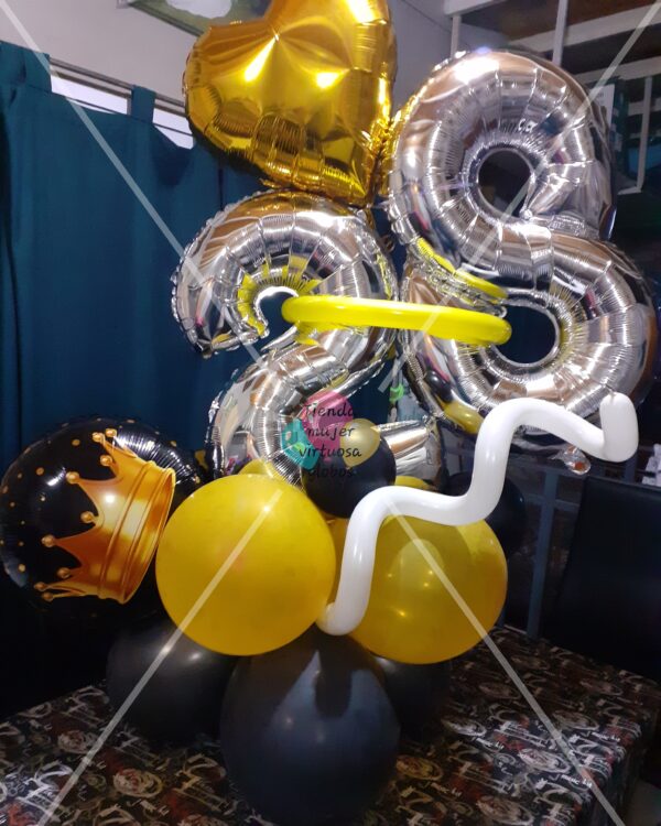 Bouquet arreglo de globos, centro de mesa