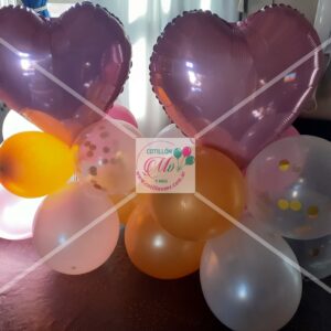 Bouquet arreglo globos, centro de mesa