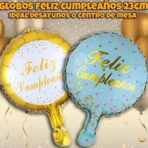 Globo feliz cumple 23 cm