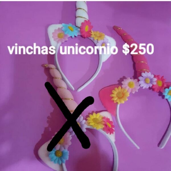 Vinchas unicornio solo blancas en stock