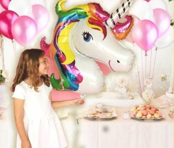 Globo unicornio cabeza 1 metro