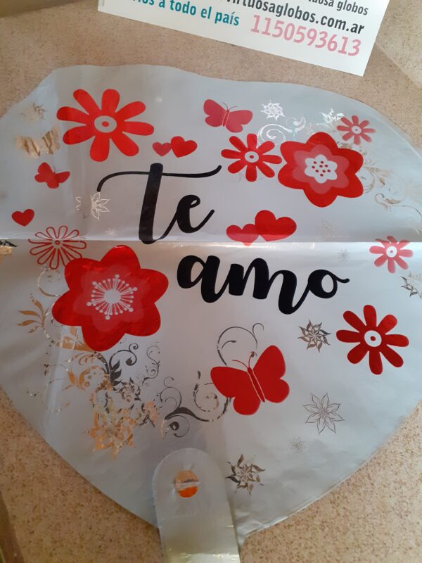 Globo te amo 45cm corazón