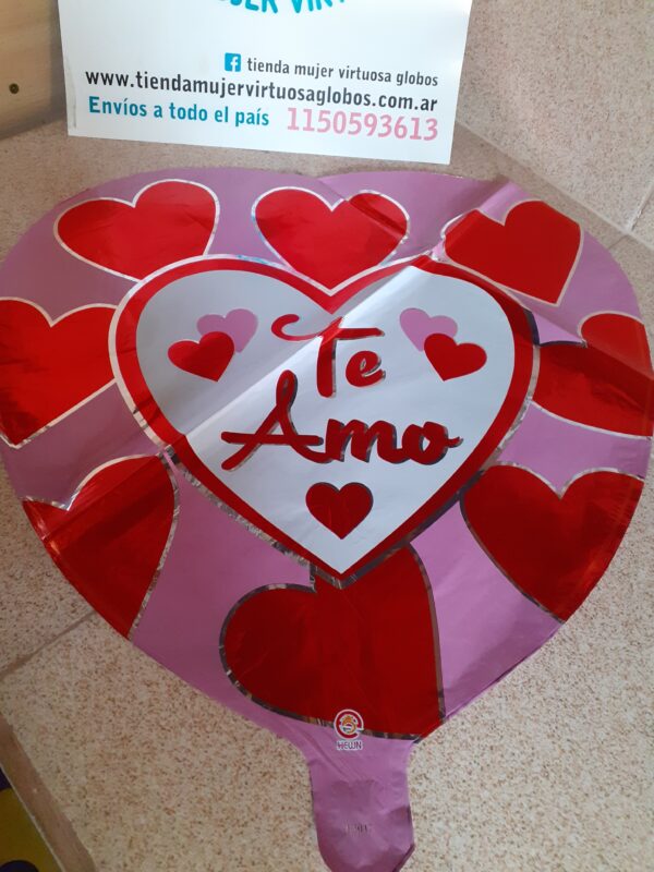 Globo te amo 45cm corazón