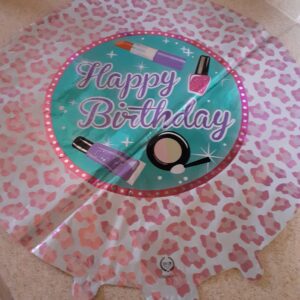Globo feliz cumpleaños 45cm maquillaje cosméticos pinturas