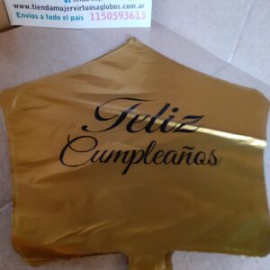 Globo feliz cumpleaños 45cm estrella