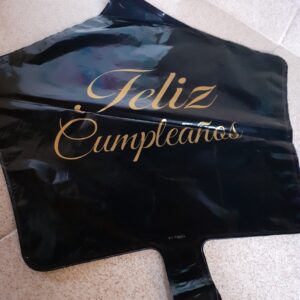 Globo feliz cumpleaños 45 cm estrella