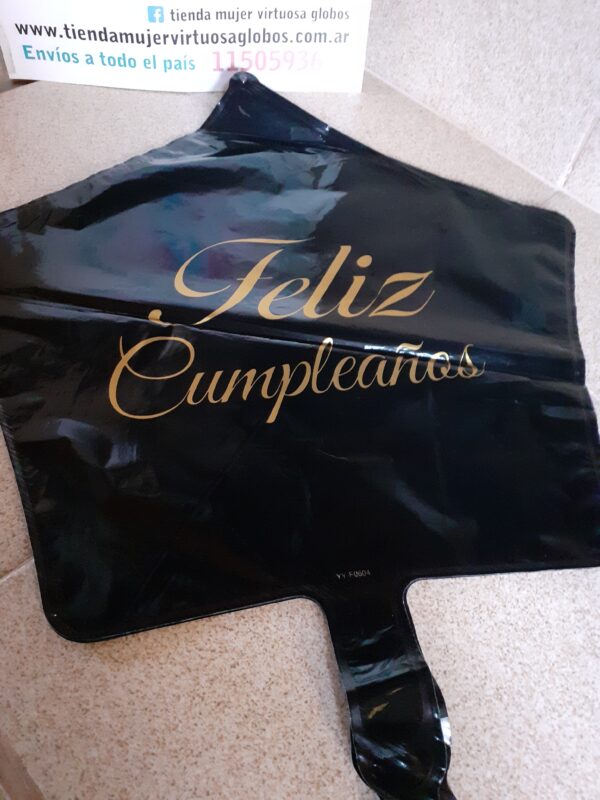 Globo feliz cumpleaños 45 cm estrella