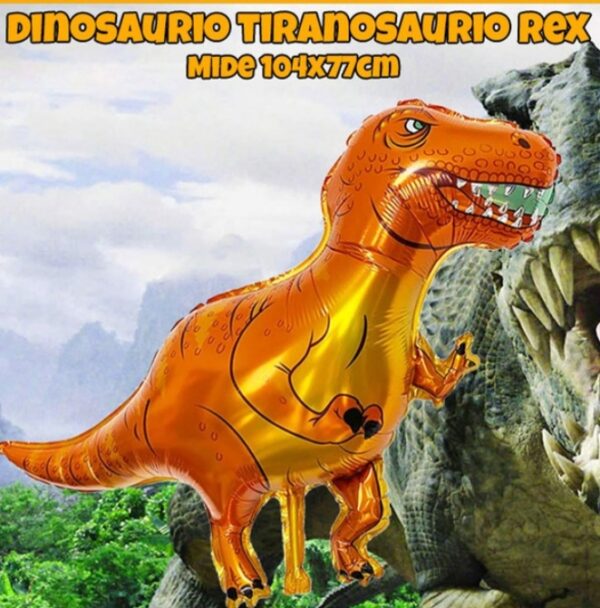 Globo forma dinosaurio rex 1 metro