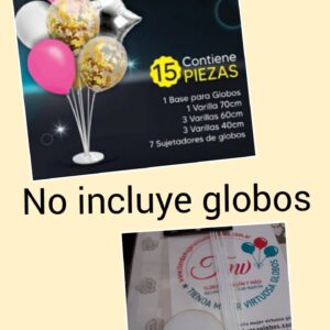 Soporte base porta globos, centro de mesa ( modelo según stock disponible)