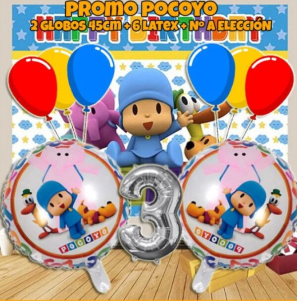 Promo combo globos Pocoyo