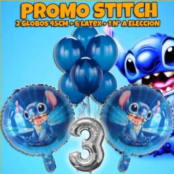 Promo combo globos stich