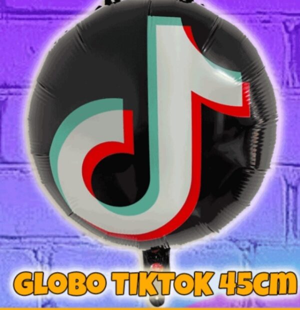 Globo tik tok redondo 45 cm
