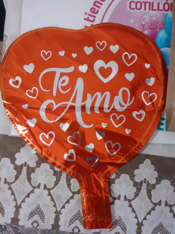 Globo te amo 23 cm corazón