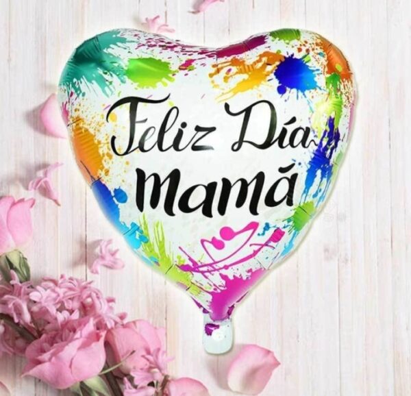 Globo feliz día mamá  45 cm