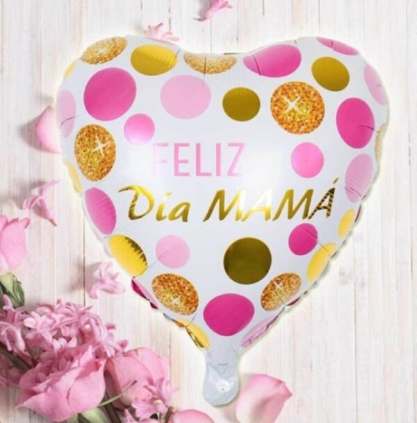 Globo feliz día mamá  45 cm