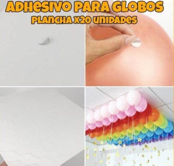 Plancha adhesivo para globos