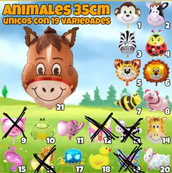 Animales formas 35 cm