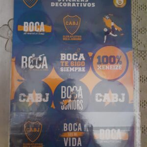 Plancha 24 stickers Boca