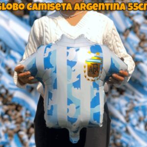 Globo forma camiseta 55 cm fútbol Argentina