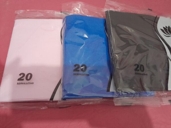 Servilletas colores x 20 unid