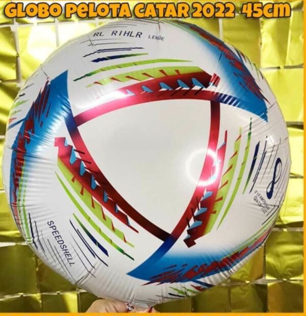 Globo redondo catar 45 cm futbol argentina