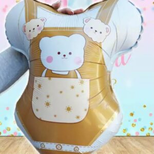 Globo baby shower ropa bebé osito 50 cm