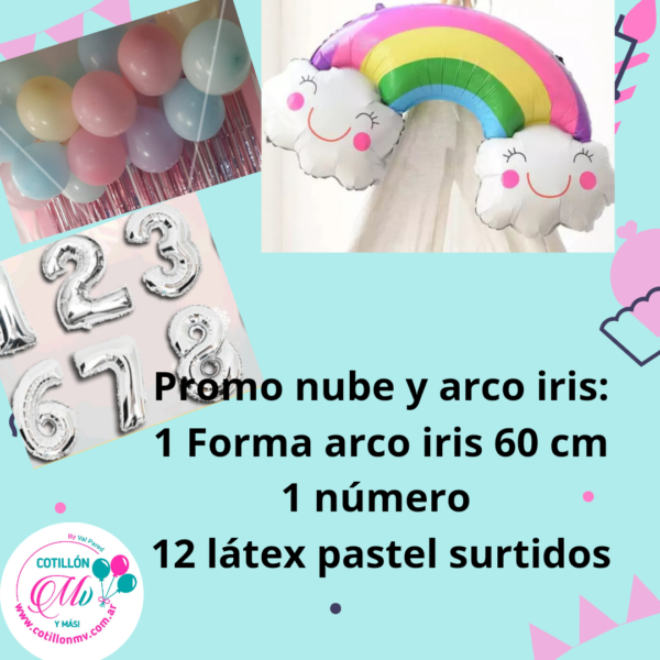 Promo combo nube y arco iris
