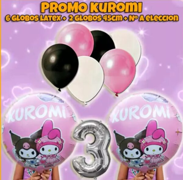 Promo combo globos kuromi