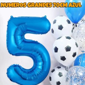 Globos número azul 70 cm