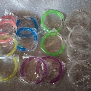 Pulsera acrilico led luz luces