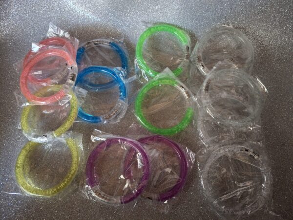 Pulsera acrilico led luz luces