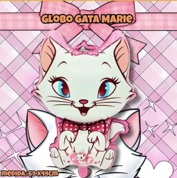 Globo forma gata gatita marie 69x44cm