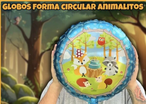 Globo animales animalitos del bosque 45cm
