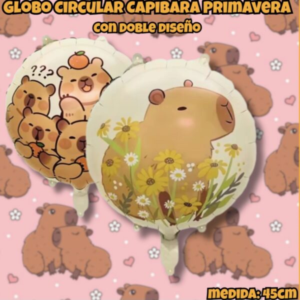 Globo capibara primavera,  45cm